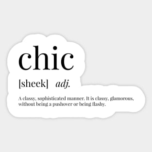 Chic Definition Sticker